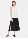Eileen Fisher Organic Linen A-line Skirt In White