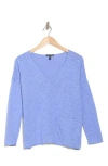Eileen Fisher Organic Linen & Cotton V-neck Sweater