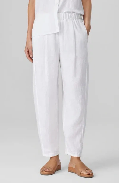 EILEEN FISHER EILEEN FISHER ORGANIC LINEN ANKLE LANTERN PANTS