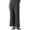 Eileen Fisher Garment-dyed Utility Cotton Wide-leg Pant In Graphite