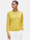 Eileen Fisher Organic Linen Cotton Box-top In Yellow