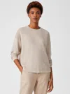 Eileen Fisher Organic Linen Cotton Box-top In Neutral
