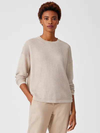Eileen Fisher Organic Linen Cotton Box-top In Neutral