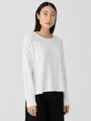 Eileen Fisher Organic Linen Cotton Box-top In White