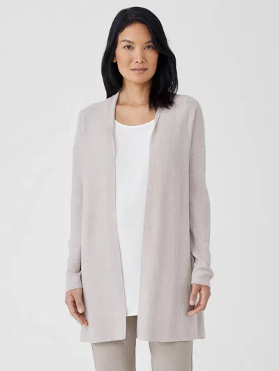 Eileen Fisher Organic Linen Cotton Cardigan In Neutral