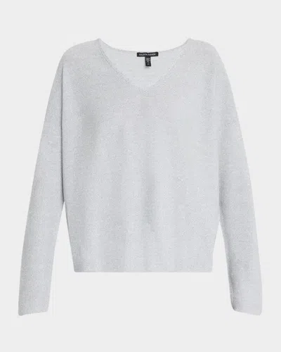 Eileen Fisher Organic Linen-cotton Knit Sweater