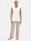 Eileen Fisher Organic Linen Cotton Sleeveless Top In White