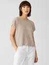 Eileen Fisher Organic Linen Cotton Square Top In Neutral