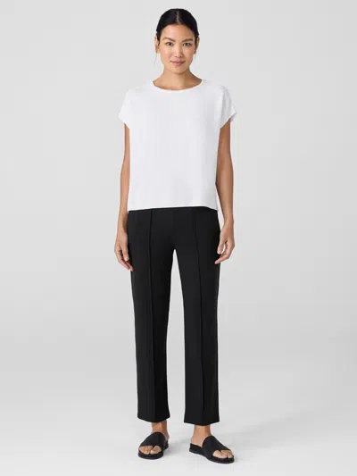 Eileen Fisher Organic Linen Cotton Square Top In White