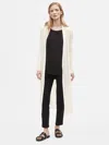 Eileen Fisher Organic Linen Crepe Duster Cardigan In Multi