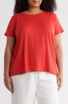 Eileen Fisher Organic Linen Crewneck T-shirt