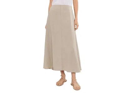 Eileen Fisher Organic Linen Full Length Skirt In Brown