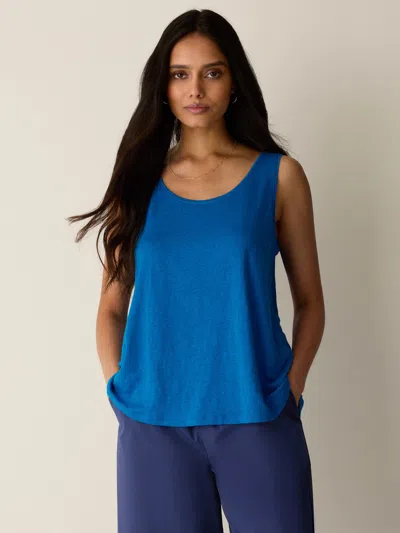 Eileen Fisher Organic Linen Jersey Scoop Neck Tank