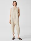 Eileen Fisher Organic Linen Jumpsuit In Neutral