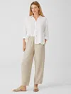 Eileen Fisher Organic Linen Lantern Pant In Neutral