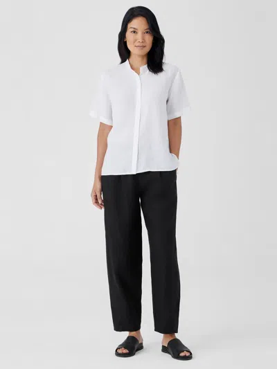 Eileen Fisher Organic Linen Lantern Pant In White