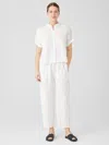 Eileen Fisher Organic Linen Lantern Pant In White