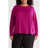 Eileen Fisher Organic Linen Long Sleeve T-shirt