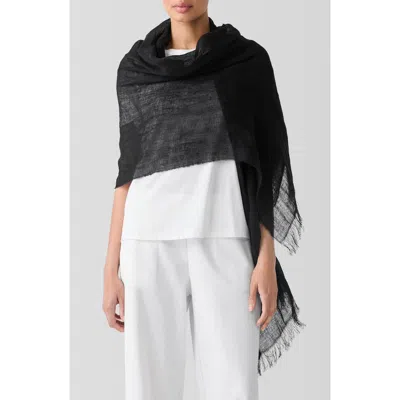 Eileen Fisher Organic Linen Scarf In Brown