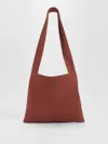 Eileen Fisher Organic Linen Shopper Tote In Brown