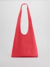 Eileen Fisher Organic Linen Shopper Tote In Red