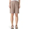 Eileen Fisher Organic Linen Shorts In Cocoa