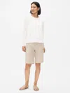 Eileen Fisher Organic Linen Shorts In White