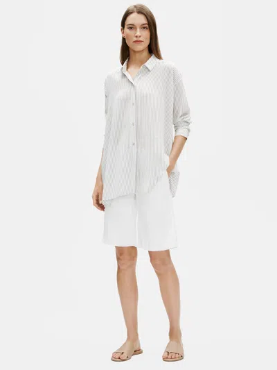 Eileen Fisher Organic Linen Shorts In White
