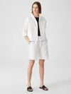 Eileen Fisher Organic Linen Shorts In White