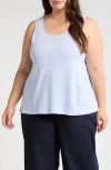 Eileen Fisher Organic Linen Tank In White