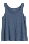 Eileen Fisher Organic Linen Tank In Eclipse