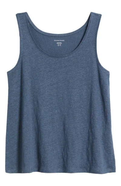 Eileen Fisher Organic Linen Tank In Eclipse