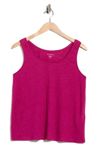 Eileen Fisher Organic Linen Tank In Purple