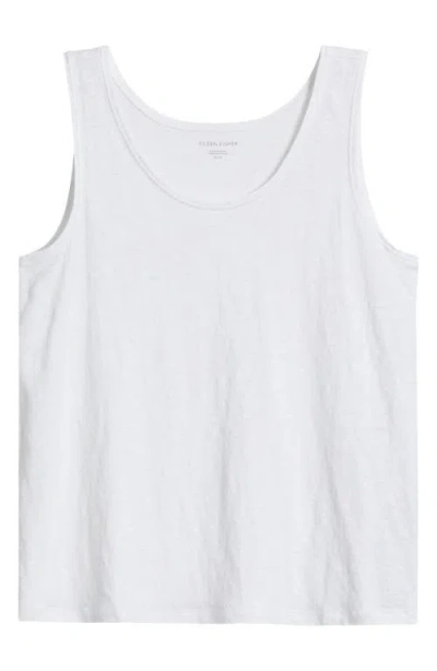 Eileen Fisher Organic Linen Tank In White