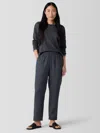 Eileen Fisher Organic Linen Tapered Pant In Multi