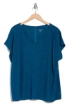Eileen Fisher Organic Linen V-neck T-shirt