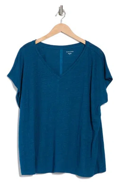 Eileen Fisher Organic Linen V-neck T-shirt