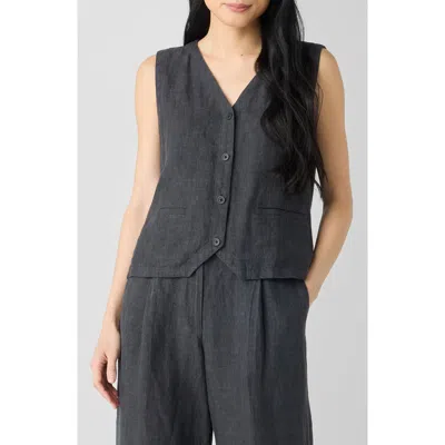 EILEEN FISHER EILEEN FISHER ORGANIC LINEN VEST