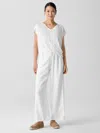Eileen Fisher Organic Linen Wide-leg Trouser Pant In White
