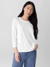 Eileen Fisher Women's Round Neck T-shirt In White