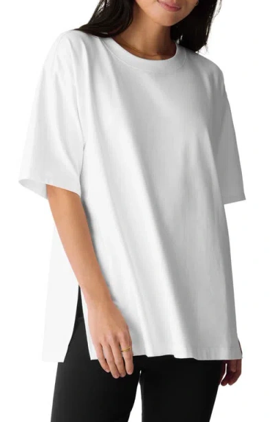Eileen Fisher Oversize Crewneck Tunic In White