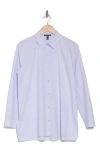 Eileen Fisher Oversize Organic Cotton Button-up Shirt In Wisteria