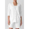 Eileen Fisher Oversize Organic Linen & Organic Cotton Cardigan