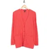 Eileen Fisher Oversize Organic Linen & Organic Cotton Cardigan