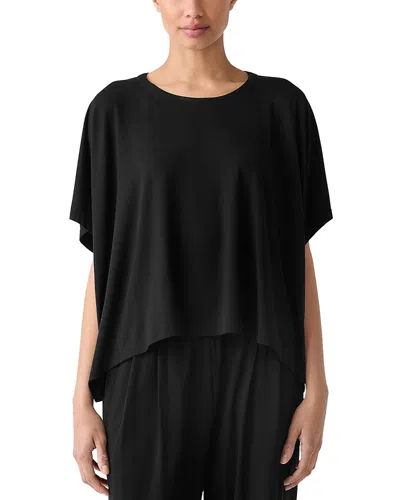 Eileen Fisher Oversized Boxy Top In Black