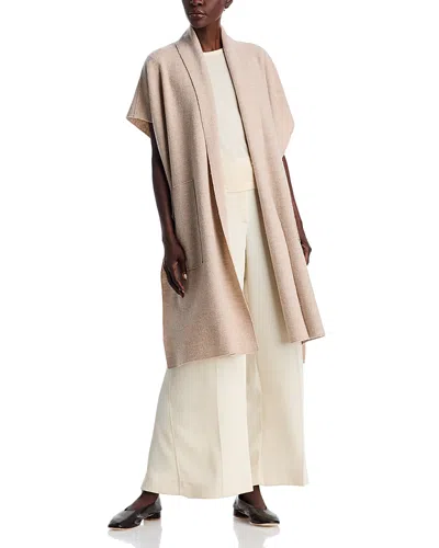 Eileen Fisher Oversized Poncho In Maple Oat