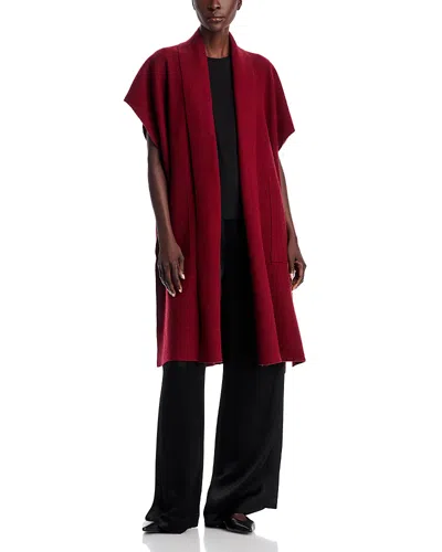 Eileen Fisher Oversized Poncho In Red Cedar