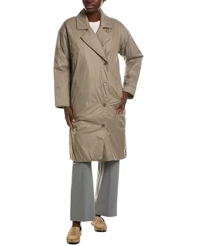 Eileen Fisher Padded Coat In Neutral