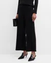 Eileen Fisher Pants Women's Black Textured Relaxed Fit Wide Leg Ankle Buu841 In Black