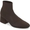 Eileen Fisher Paron Sock Bootie In Chocolate